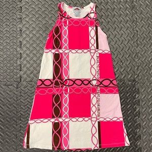 Flowers by Zoe girls geometric dress with rhinestones